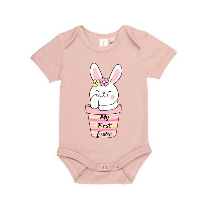 MLW By Design - My First Easter Bodysuit | Pink