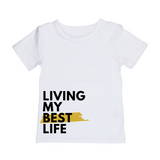 MLW By Design - Living My Best Life Tee | Pink or Gold Print