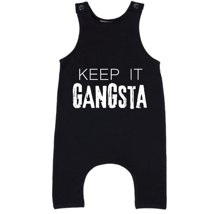 MLW By Design - Keep It Gangsta Slouch Romper | Black or Sage