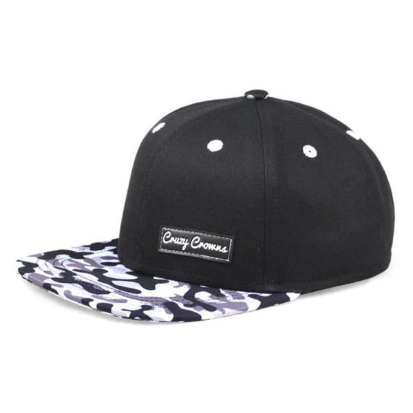 Cruzy Crowns - Snow Camo Snapback