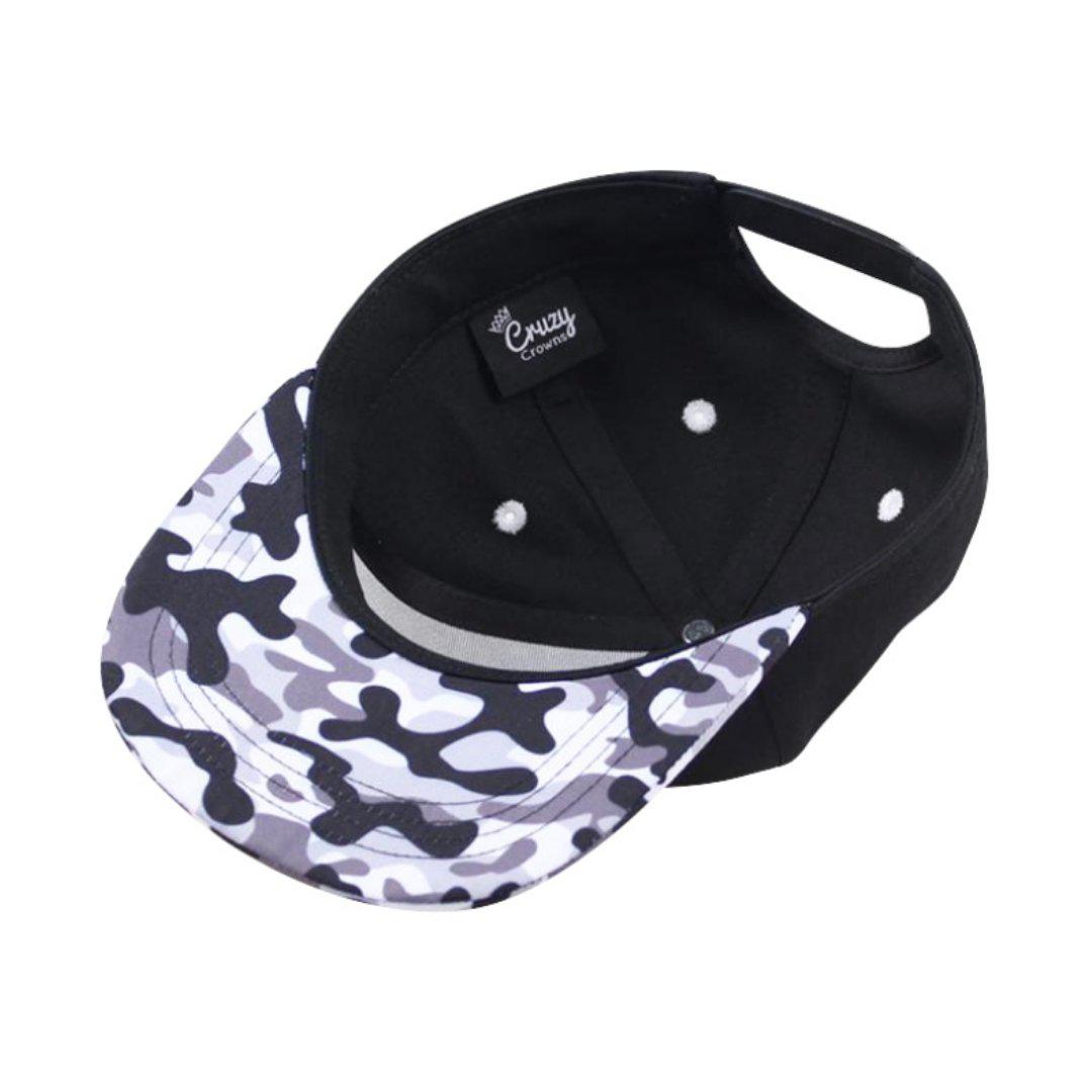 Cruzy Crowns - Snow Camo Snapback