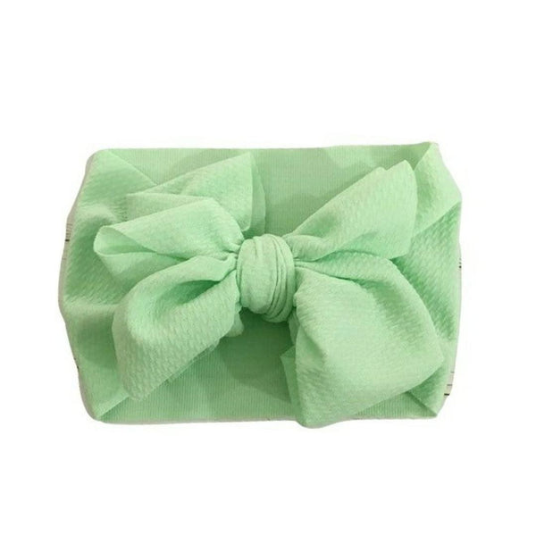 Big Bow Wrap Headband - Green