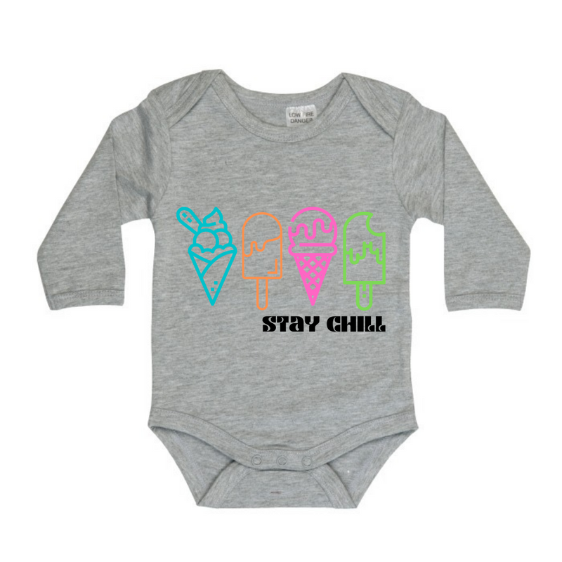 MLW By Design - Stay Chill Bodysuit | White or Grey