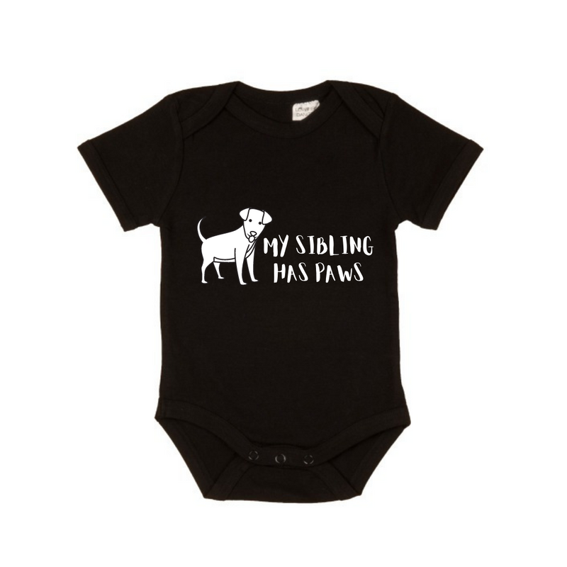 MLW By Design - Sibling Has Paws Bodysuit | Black or White
