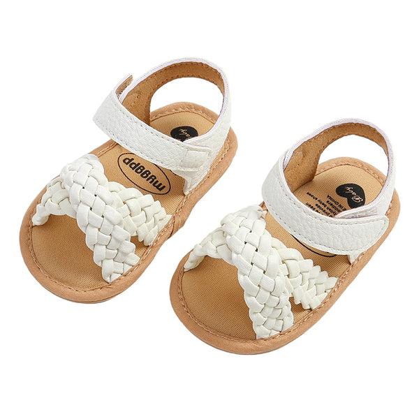 Summer Braided Sandals - White