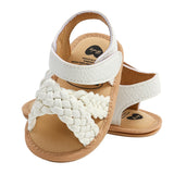 Summer Braided Sandals - White