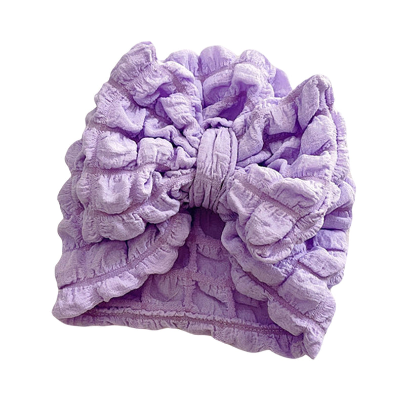 Scrunch Bow Turban - Lilac