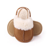 Fluffy Baby Slides - Brown