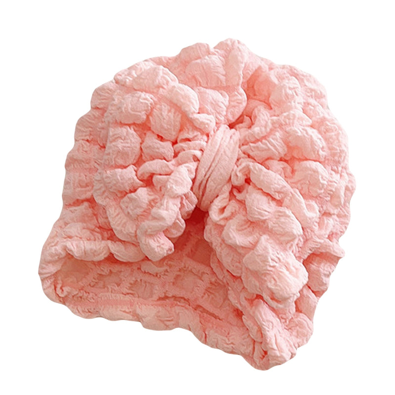 Scrunch Bow Turban - Peach