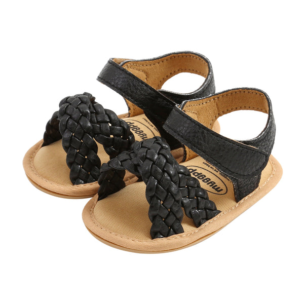 Summer Braided Sandals - Black