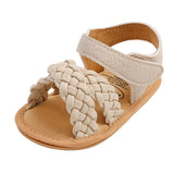 Summer Braided Sandals - Beige