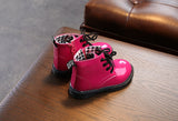 Patent Boots - Hot Pink