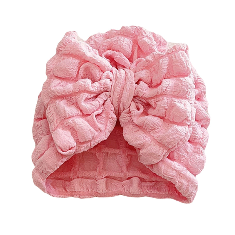 Scrunch Bow Turban - Pink