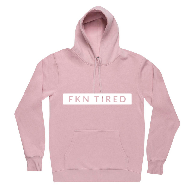MLW By Design - FKN Tired Adult Hoodie | Pink
