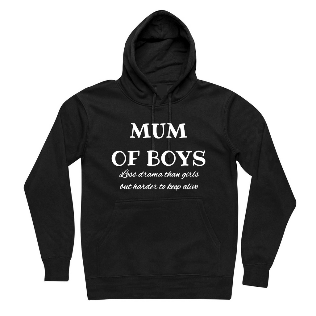 MLW By Design Mum Of Boys Adult Hoodie