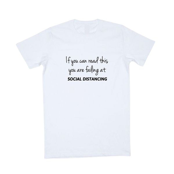 MLW By Design - Social Distancing Tee | White