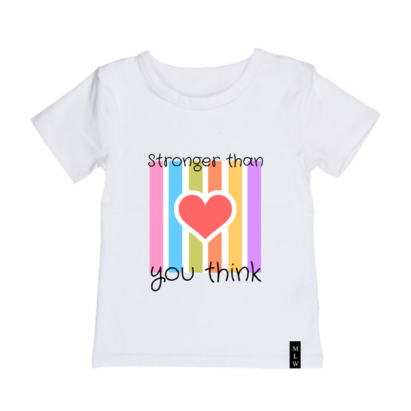 MLW By Design - Stronger Than You Think Tee | White