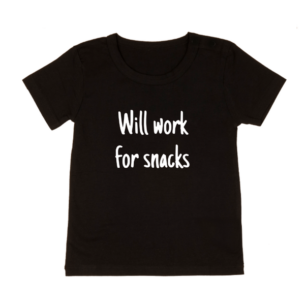 MLW By Design - Work For Snacks Tee | Black or White