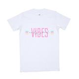 MLW By Design - Pink Vibes Slim Fit Mummy Tee | White