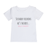 MLW By Design - Silly Daddy Tee | Pink or Blue Print