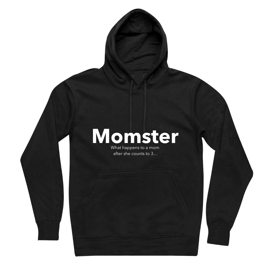 MLW By Design - Momster Adult Hoodie | Black or Pink