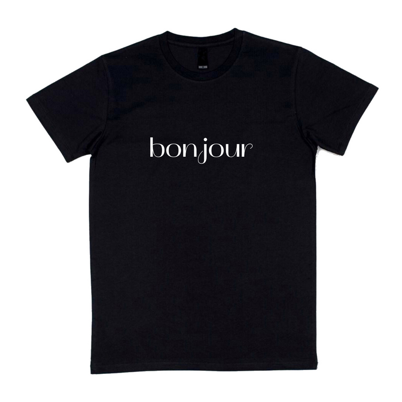 MLW By Design - Bonjour Adult Tee | White