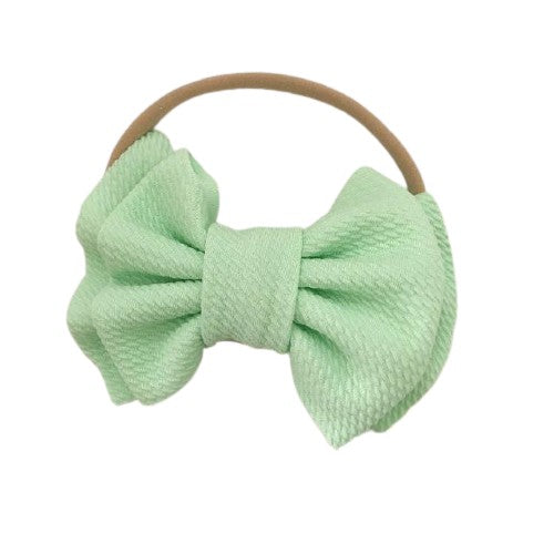 Aria Bow Headband - Mint