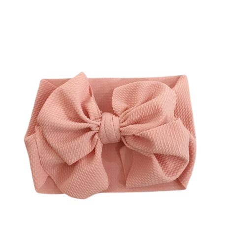 Big Bow Wrap Headband - Peach