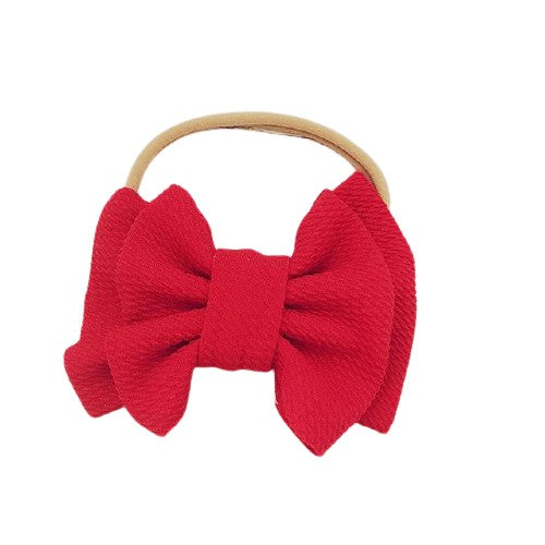 Aria Bow Headband - Red
