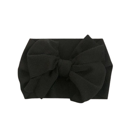 Big Bow Wrap Headband - Black