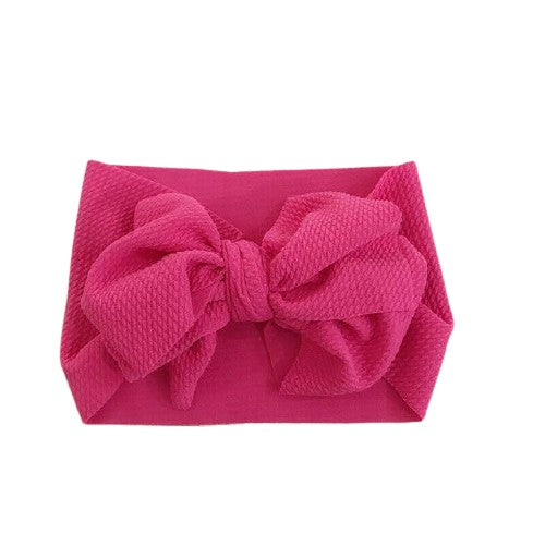 Big Bow Wrap Headband - Pink