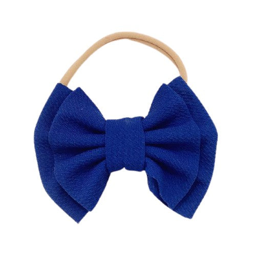 Aria Bow Headband - Blue