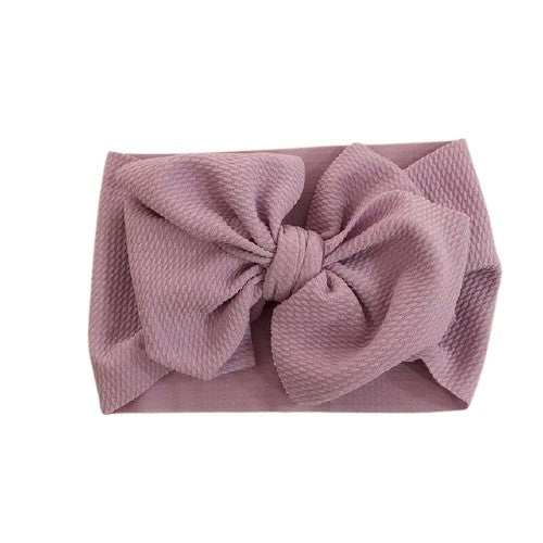 Big Bow Wrap Headband - Purple