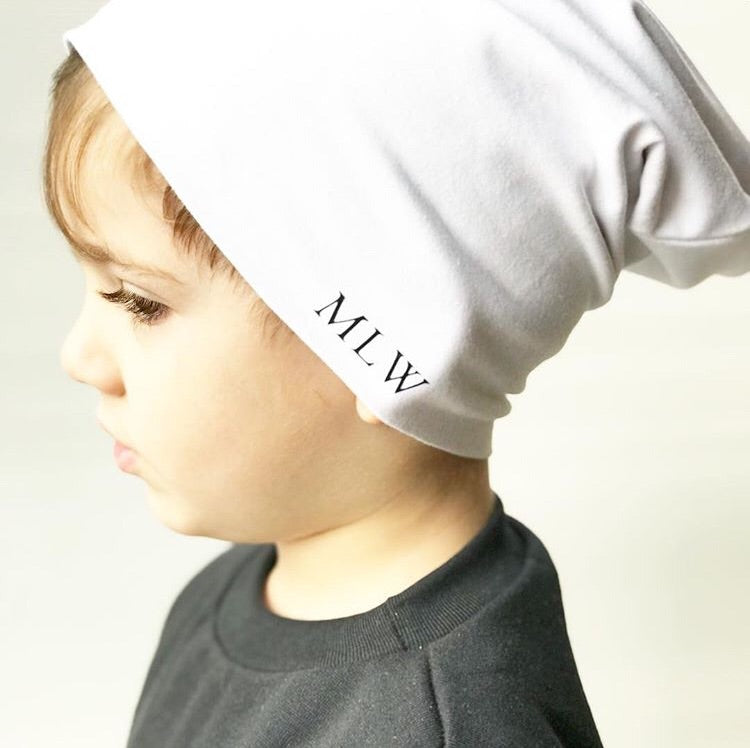 MLW By Design - Signature Slouch Beanies | White
