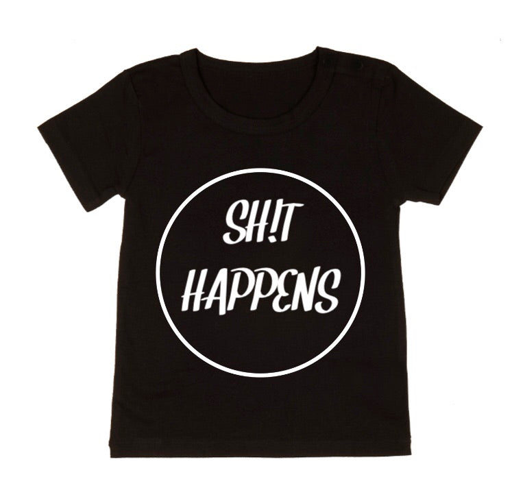 MLW By Design - Sh!t Happens Circle Tee | White or Black
