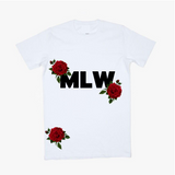 MLW By Design - Rose Dad Tee - White or Black