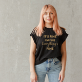 MLW By Design - “FINE” Adult Tee | Black