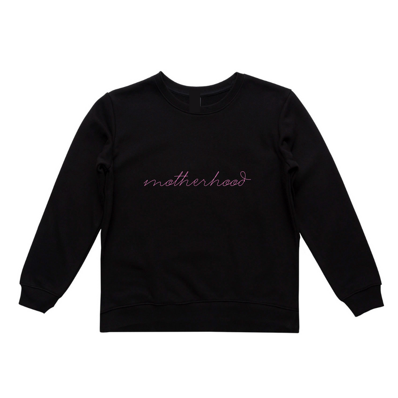 MLW By Design - Motherhood Adult Crew | Black or Pink