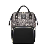 Leopard Nappy Bag - Brown