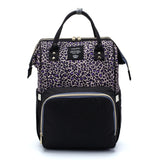 Leopard Nappy Bag - Purple