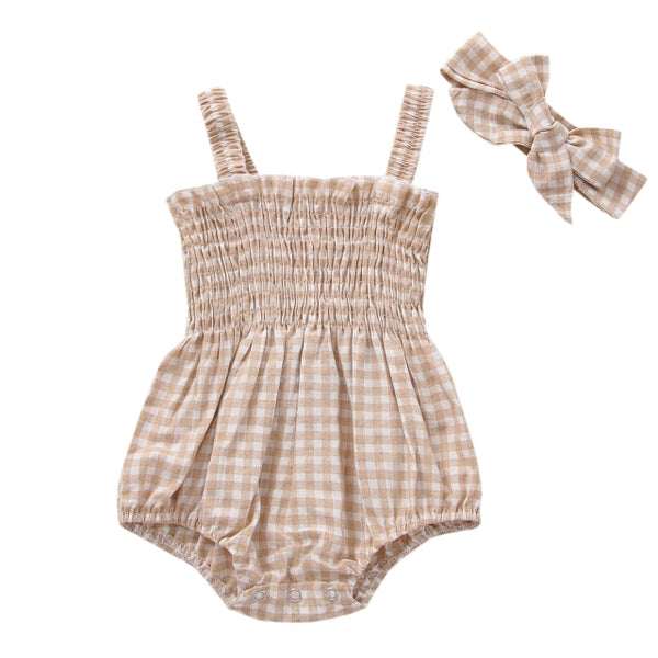 Ally Romper - Gingham