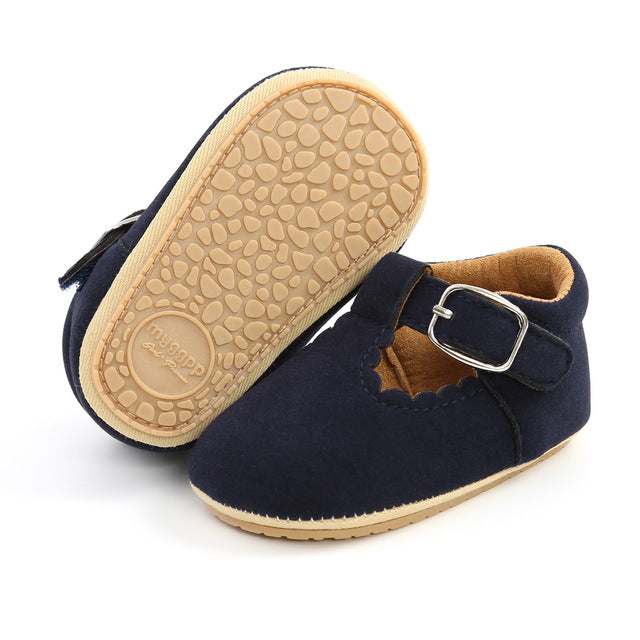 Lulu Walker Shoes - Suede Navy
