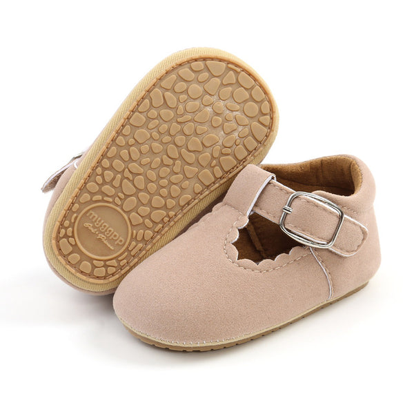 Lulu Walker Shoes - Suede Nude