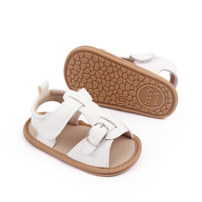 Billie First Walker Sandals - White